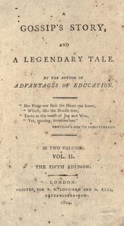 Front cover of A gossip's story, and a legendary tale by Jane West