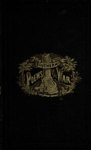 Front cover of The Southern poems of the war by Emily Virginia Mason