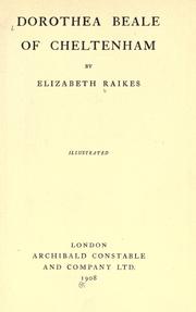 Front cover of Dorothea Beale of Cheltenham by Elizabeth Raikes