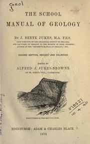 Cover of The school manual of geology by J. Beete Jukes