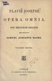 Cover of Flavii Iosephi opera omnia by Flavius Josephus
