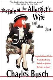 Front cover of Tale of the Allergist's Wife and Other Plays by Charles Busch
