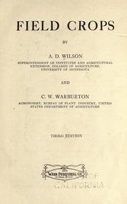 Cover of Field crops by Archie Dell Wilson