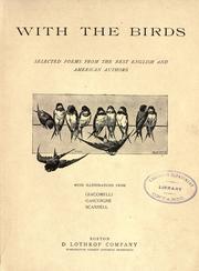 Cover of With the birds by Rosetta M. Munroe