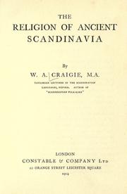 Cover of The religion of ancient Scandinavia by William A. Craigie
