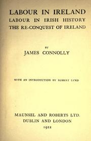 Front cover of Labour in Ireland by Connolly, James