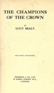 Front cover of The champions of the crown by Lucy Sealy