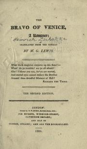 Cover of The bravo of Venice by Heinrich Zschokke