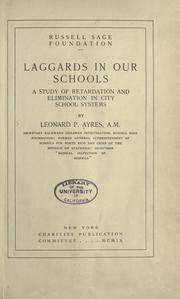 Cover of Laggards in our schools by Leonard Porter Ayres