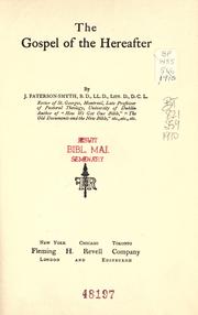 Cover of The gospel of the hereafter by J. Paterson Smyth
