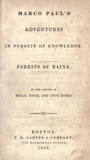 Front cover of Forests of Maine by Jacob Abbott