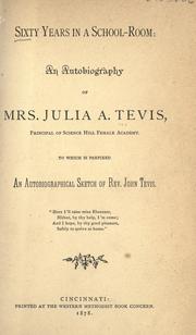 Cover of Sixty years in a school-room by Julia A. Tevis