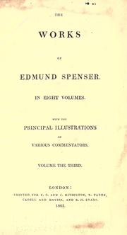 Cover of The works of Edmund Spenser by Edmund Spenser
