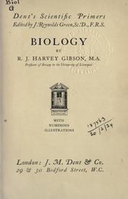 Cover of Biology by Robert John Harvey Gibson
