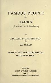 Front cover of Famous people of Japan (ancient and modern) by Edward S. Stephenson