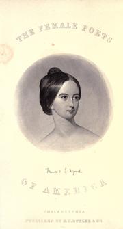 Cover of The female poets of America by Thomas Buchanan Read