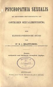 Front cover of Psychopathia sexualis by Richard von Krafft-Ebing