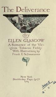 Front cover of The deliverance by Ellen Anderson Gholson Glasgow