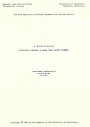 Cover of Firestone Vineyard by A. Brooks Firestone