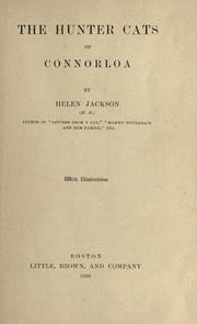 Front cover of The hunter cats of Connorloa by Helen Hunt Jackson
