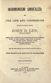 Cover of Mormonism unveiled by John Doyle Lee