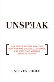 Cover of Unspeak by Steven Poole