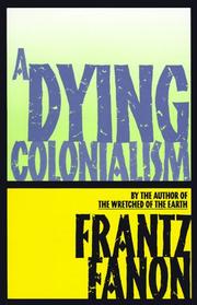 Front cover of An v de la révolution algérienne by Frantz Fanon