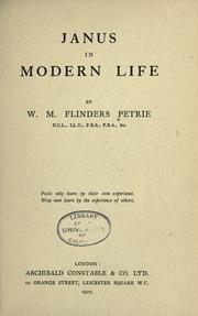 Cover of Janus in modern life by W. M. Flinders Petrie