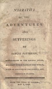 Front cover of Narrative of the adventures and sufferings of Samuel Patterson by Samuel Patterson