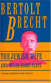 Front cover of The Jewish wife and other short plays by Bertolt Brecht