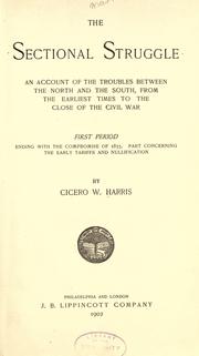 Cover of The sectional struggle by Cicero Willis Harris