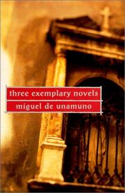 Front cover of Tres novelas ejemplares y un prólogo by Miguel de Unamuno
