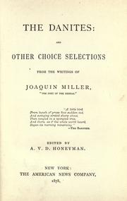 Cover of The  Danites by Joaquin Miller