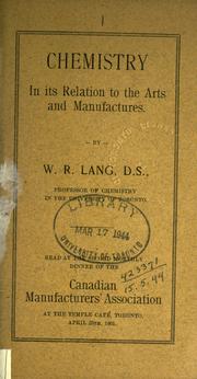 Front cover of [Reprints of articles, appearing in various Journals, etc., on subjects relating to Chemistry] by William Robert Lang