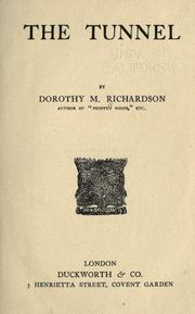 Front cover of The tunnel by Dorothy Richardson