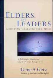 Front cover of Elders and Leaders by Gene A. Getz