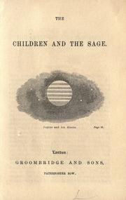Cover of The children and the sage by Unknown