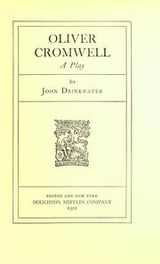 Cover of Oliver Cromwell by Drinkwater, John