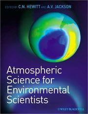Front cover of Atmospheric science for environmental scientists by C. N. Hewitt