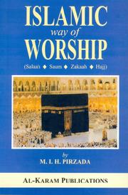 Front cover of Islamic way of Worship by M.I.H Pirzada