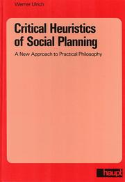 Front cover of Critical Heuristics of Social Planning by Werner Ulrich