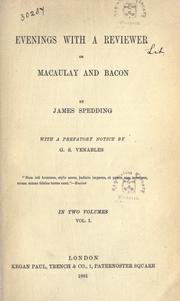 Cover of Evenings with a reviewer by James Spedding