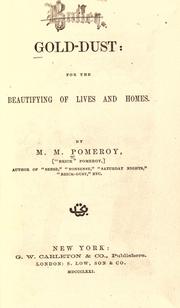 Front cover of Gold-dust, for the beautifying of lives and homes by Mark M. Pomeroy