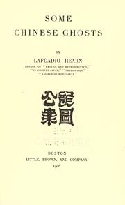 Cover of Some Chinese ghosts by Lafcadio Hearn