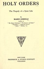 Cover of Holy Orders by Marie Corelli