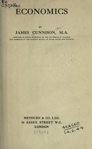 Front cover of Economics by James Cunnison