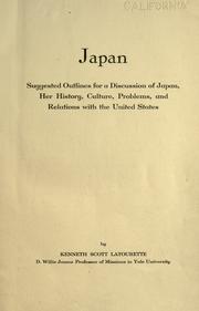 Cover of Japan by Latourette, Kenneth Scott