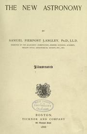 Front cover of The new astronomy by Samuel Pierpont Langley
