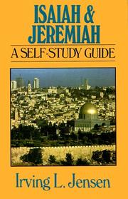 Cover of Isaiah and Jeremiah by Irving L. Jensen