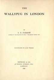 Front cover of The Wallypug in London by G. E. Farrow